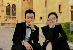 黄晓明刘亦菲时尚写真图片_3