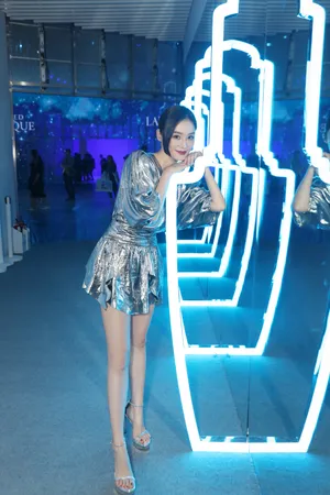 袁姗姗银色流光裙活动图片_2