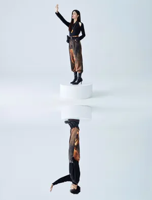 佟梦实毛晓慧时尚合体写真图片_6