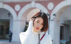 杜雨宸清新甜美街拍图片_5