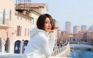杜雨宸清新甜美街拍图片_6