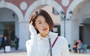 杜雨宸清新甜美街拍图片_7