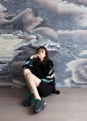 乔欣酷黑甜美写真图片_3