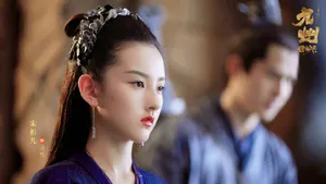 宋祖儿羽然甜美紫裙剧照图片