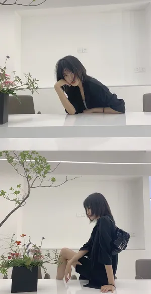 王梓薇清新短发图片_2