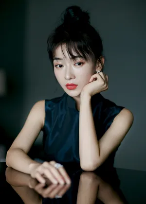 吴谨言黑裙优雅写真图片_7