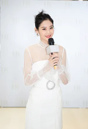 王媛可透视蕾丝裙性感写真图片_2