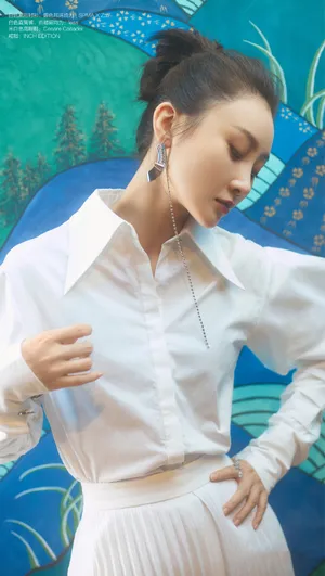 林鹏纯白干练写真图片_4