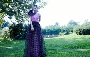 钟楚曦深v礼服性感写真图片_7