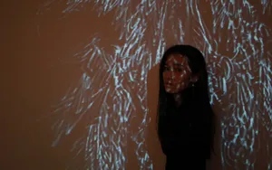 周开开文艺性感黑白写真_2