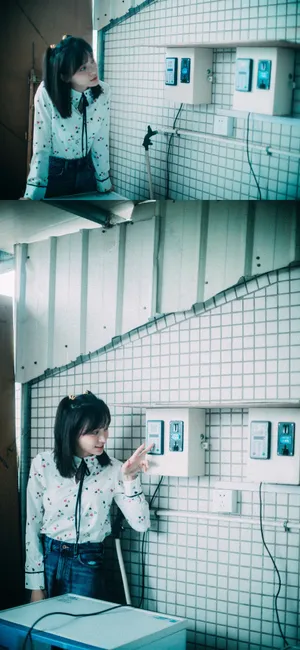 施诗双马尾清秀写真图片_5