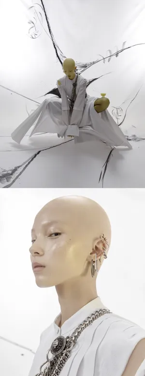 雎晓雯光头造型大片写真图片