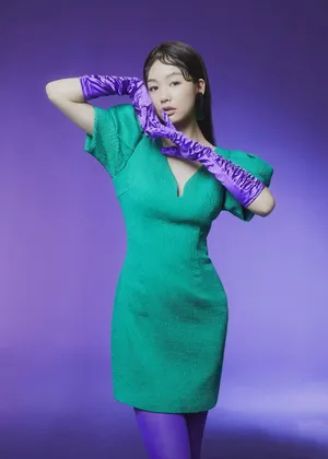 徐梦洁彩虹色时尚写真图片_3
