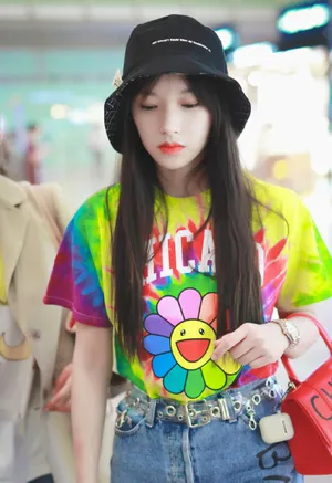 程潇彩虹美少女机场图片_2