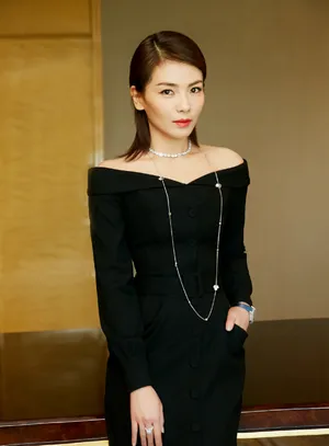 刘涛纯黑长裙优雅写真图片