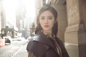 陈钰琪时尚酷黑街拍图片