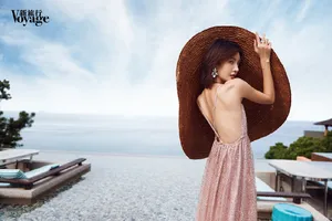 金晨甜美优雅写真图片_2