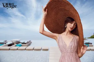 金晨甜美优雅写真图片_7