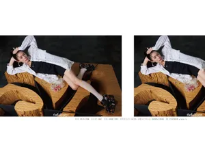 傅菁单马尾酷飒写真图片_4