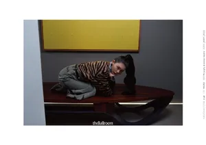 傅菁单马尾酷飒写真图片_5