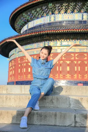 苗苗《遇见天坛》清秀图片