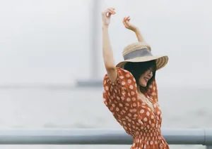 种丹妮印花裙甜美图片_1