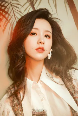 陈都灵复古柔美写真图片