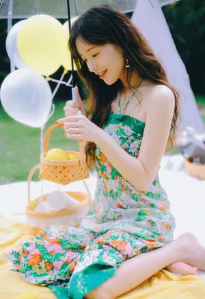 金莎治愈系秋游大片写真图片_2