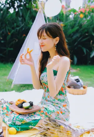 金莎治愈系秋游大片写真图片_3
