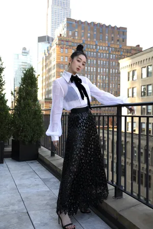 蒋梦婕纽约时装周性感图片_2