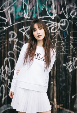 吴昕运动风活力写真图片