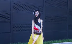 范冰冰少女风街拍写真图片_2