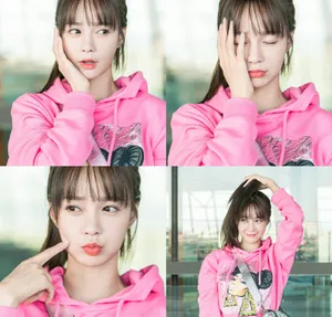 沈梦辰粉色清新少女写真图片