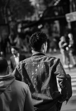 陈飞宇休闲时尚街拍照图片