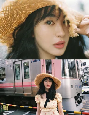 李菲儿港风慵懒卷街拍写真图片