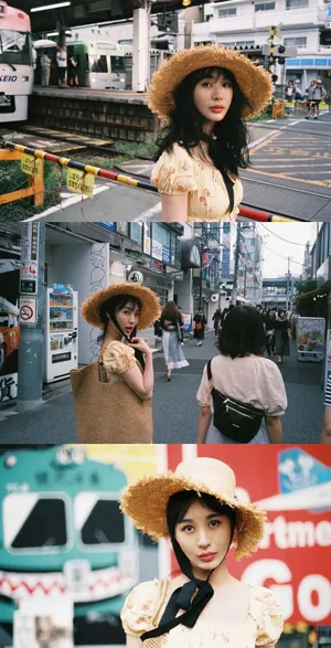 李菲儿港风慵懒卷街拍写真图片_2