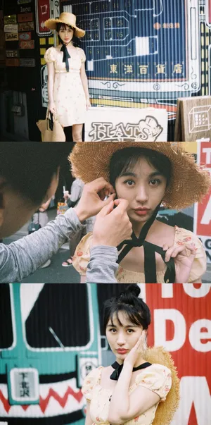 李菲儿港风慵懒卷街拍写真图片_3