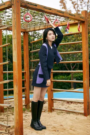 梁洁元气少女感写真图片
