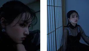 黄灿灿晒伤妆时尚写真图片_3