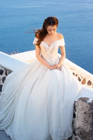 迪丽热巴婚纱性感写真图片_3