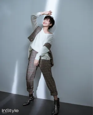 李庚希短发潇洒写真图片_2
