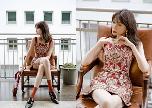 李斯羽性感优雅街拍图片_3