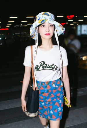 宋茜夏日清爽机场图片_2