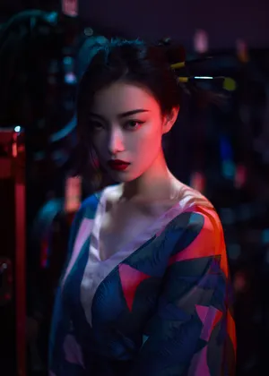 倪妮话剧暗黑冷艳图片