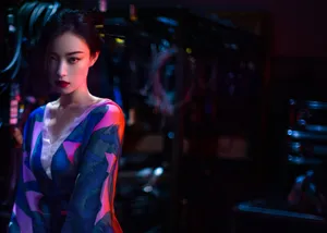 倪妮话剧暗黑冷艳图片