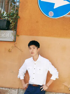 刘昊然清爽米兰街拍写真图片