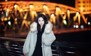 刘丁菡冬季夜拍照图片_6