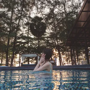 李沐宸海边甜美自拍图片_3