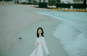 景甜清新温婉海边写真图片_7