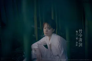海清唯美中国风竹林写真图片_8